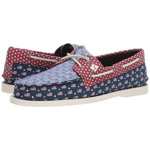 Sperry x Vineyard Vines Men's Americana Authentic Original Patchwork Boat Shoe